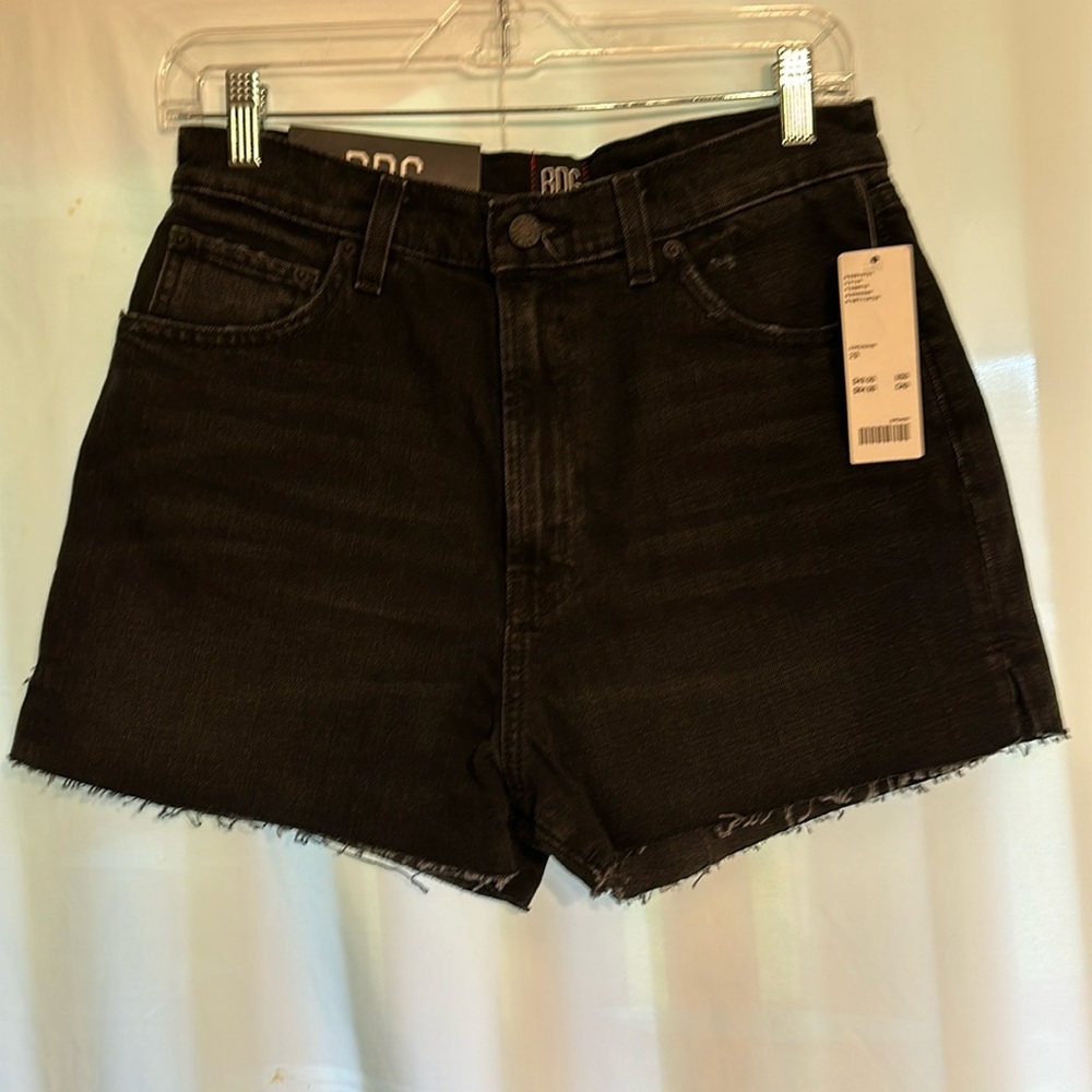 Ladies size 29 BDG Urban Outfitters black girlfriend high rise shorts slit sides